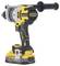 Yellow and black cordless drill with 18V, brushless motor and ergonomic handle, suitable for construction and DIY work.