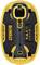 Yellow and black Dewalt Grabo Lifter tool, with push buttons on the front and logos on the surface.
