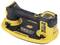 Electric suction device in yellow and black, with handle and DeWalt logo, used for lifting smooth surfaces.