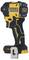 DeWalt 18V XR Brushless cordless drill, black and yellow, side view.
