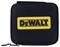 Black case with yellow 'DEWALT' logo on the front, side zip closure.