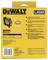 Yellow packaging of a DeWalt product with black print. It displays a laser tool with features and specifications in English language.