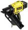 Yellow, cordless nail gun with black magazine and 'DEWALT' logo, suitable for construction and renovation projects.