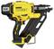 Yellow and black electric nailer by DEWALT, model DCN692, with robust construction and ergonomic handle.