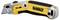 Yellow and black universal knife with integrated retractable mechanism, 'DEWALT' logo visible, suitable for cutting tasks.