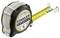 An unrolled 'Stanley Fatmax' tape measure shows a length of 8 metres. The tape is yellow with a black, easily readable scale.
