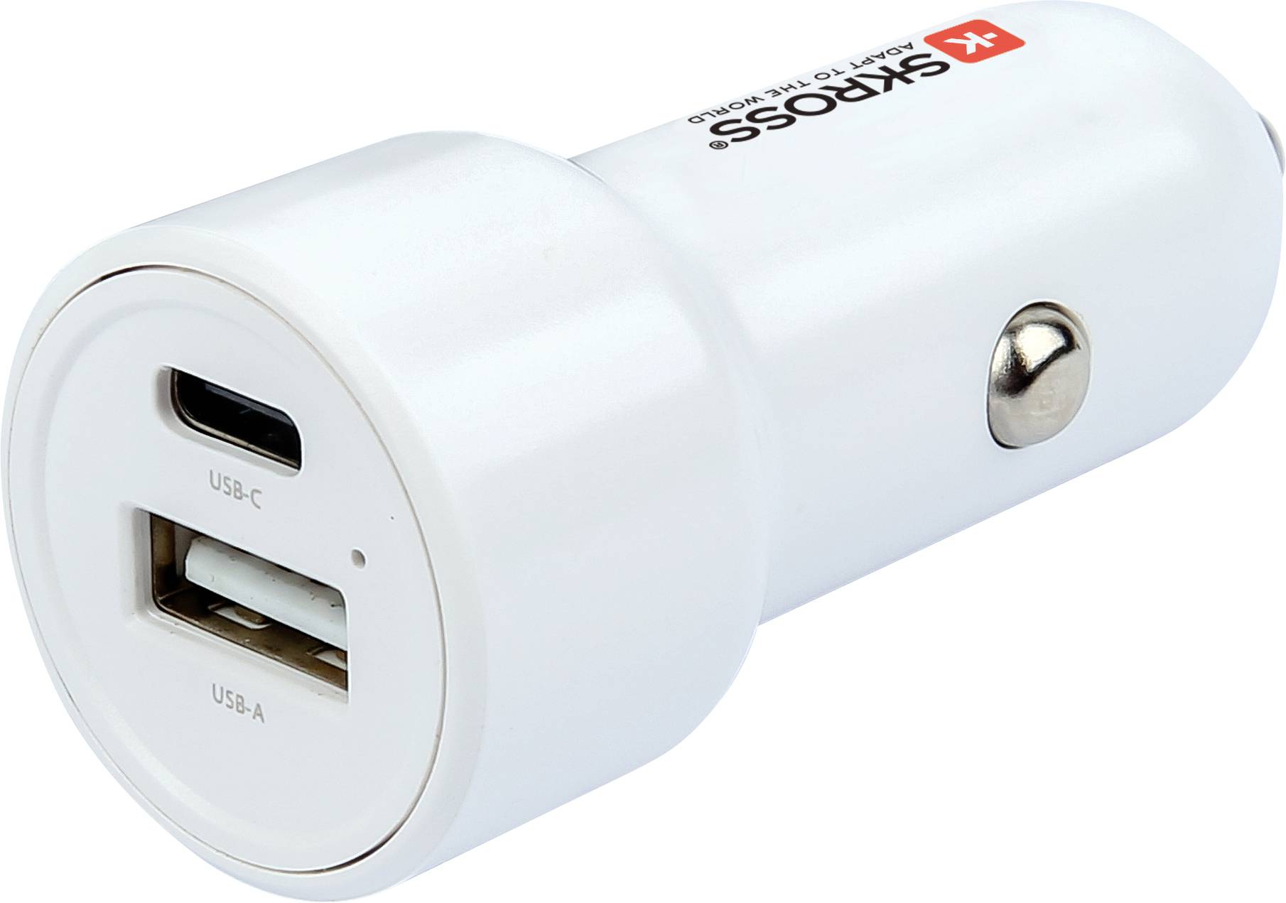 Skross Dual car charger 65 W PD Max. load capacity=3.25 A 12 V to 5V, 12/24 V, 24 V to 5 V