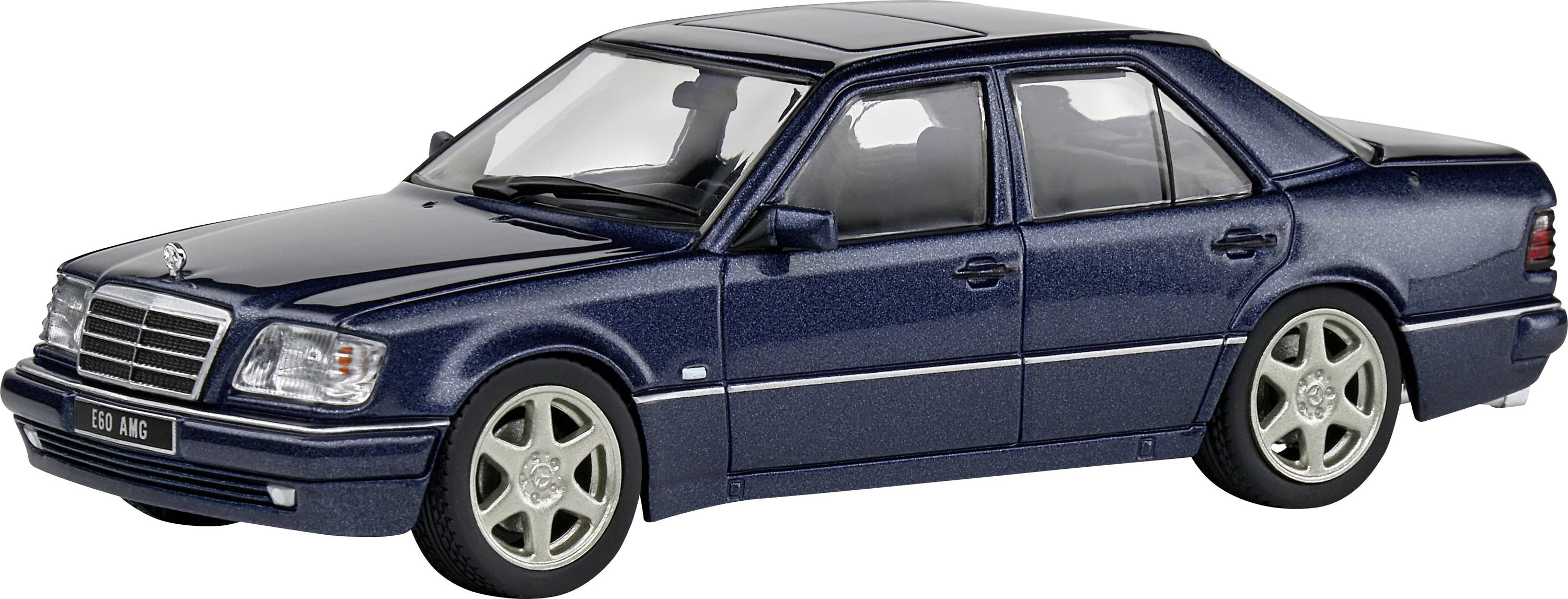 Image of Solido Mercedes-Benz W124 E60 AMG blau 1:43 Model car