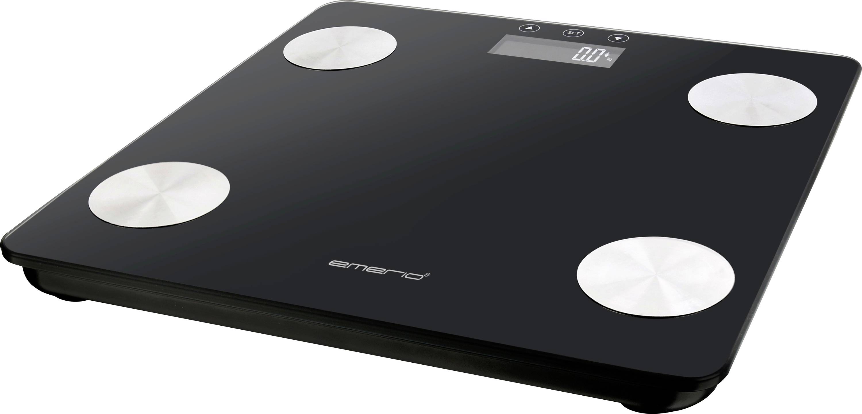 EMERIO BR-125479 Bathroom scales Digital Weight range=180 kg Black