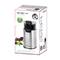 'Emerio brand coffee grinder' pictured. Stainless steel material, BPA-free. Packaging shows product photo and function. Suitable for fresh coffee.