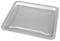 Metal baking tray with raised edges, primarily used for baking or roasting in the oven.
