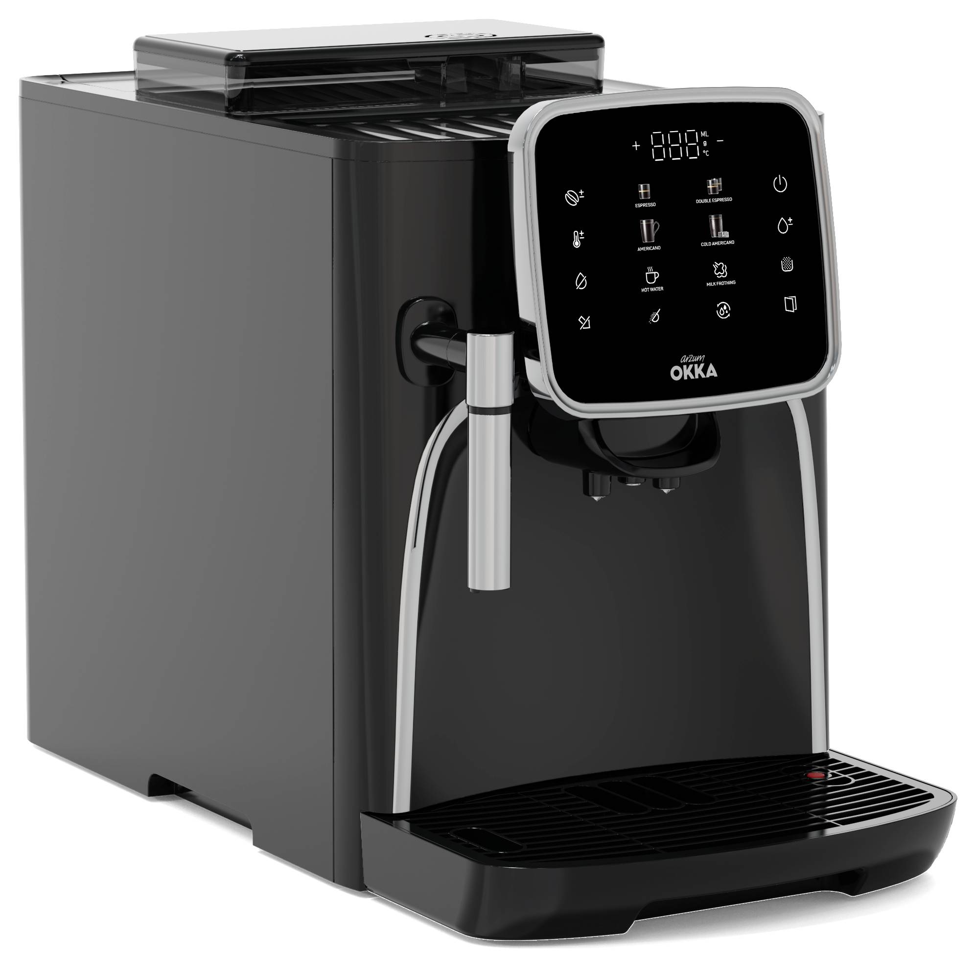 arzum OK0030-0500 Coffee maker Chrome incl. frother nozzle