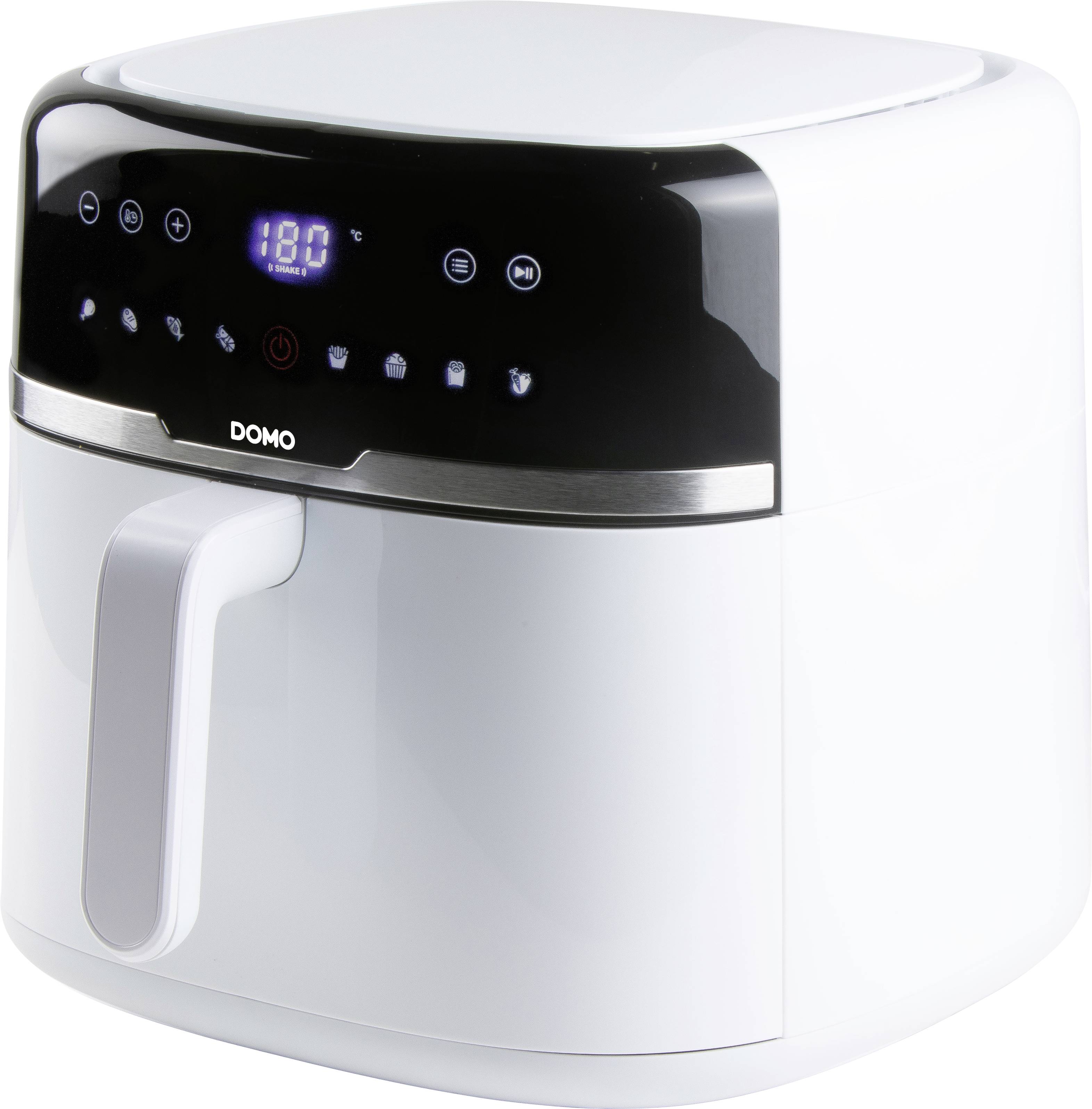 DOMO DO1148FR Air fryer 8 l Overheat protection, Timer function, with display, Non-stick coating White