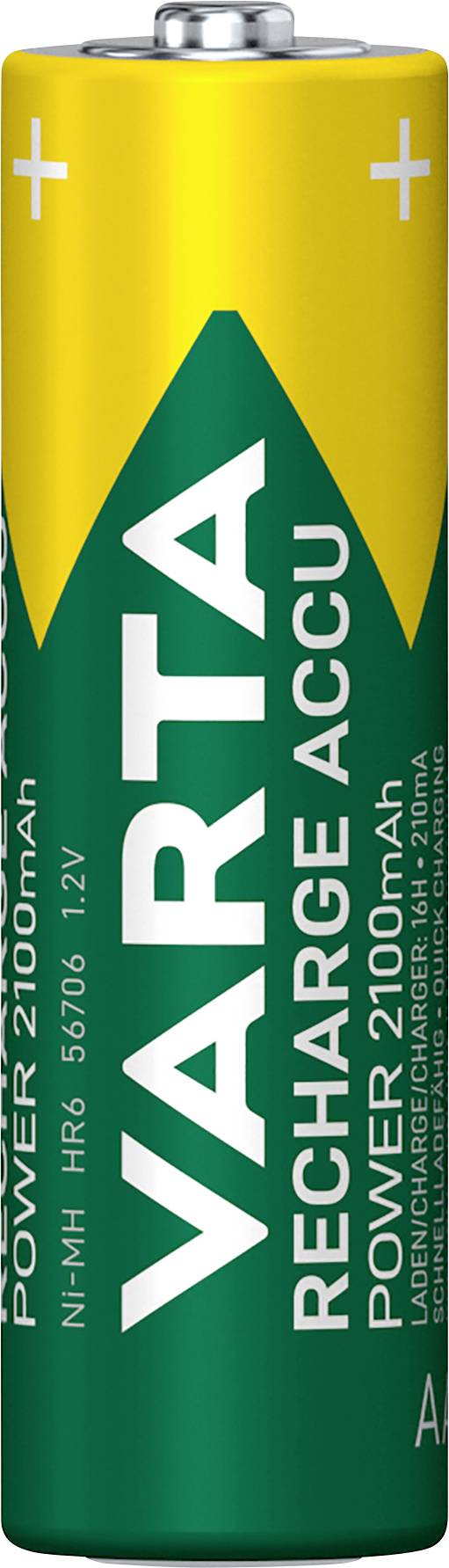 Varta 56706101501 AA battery (rechargeable) NiMH 2100 mAh 1.2 V 1 pc(s)