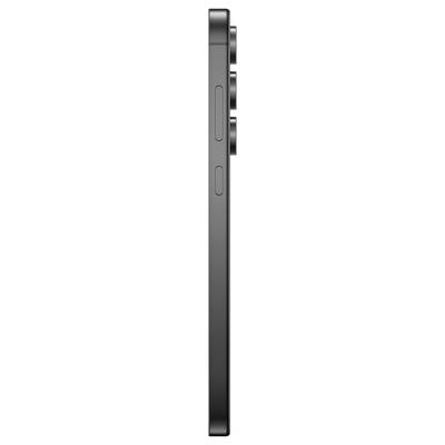 Side view of a smartphone with three protruding camera lenses and volume buttons along the edge.