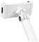 White smartphone mount with adjustable arm and rotating head, suitable for flexible device positioning.