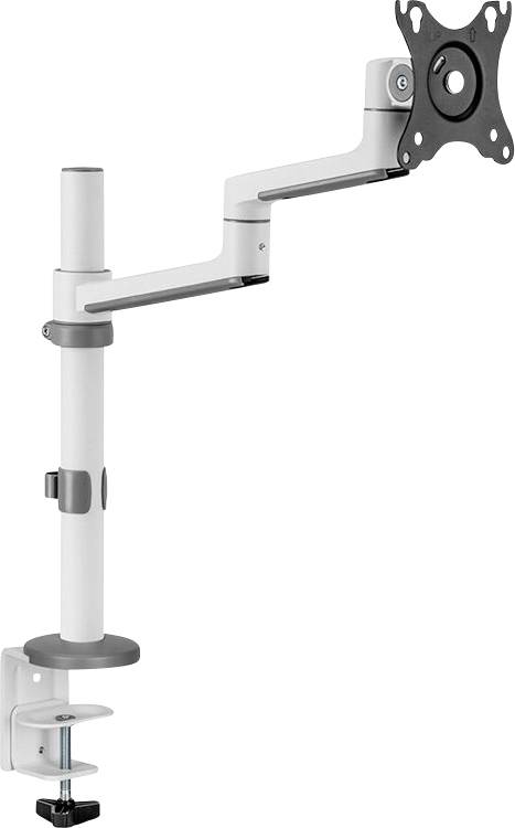 Neomounts DS60-425WH1 Monitor desk mount 43,2 cm (17) - 68,6 cm (27) White Height-adjustable, Tiltable, Swivelling, Swivelling