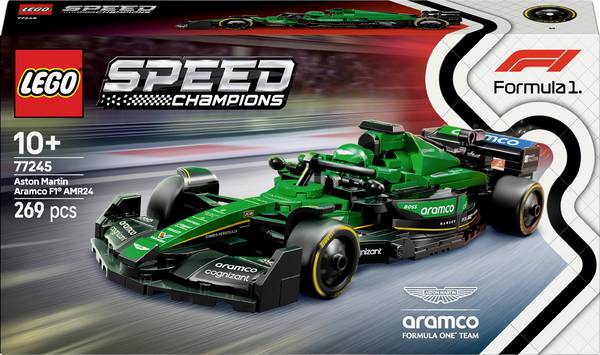 77245 LEGO® SPEED CHAMPIONS Aston Martin Aramco F1® AMR24 racing car