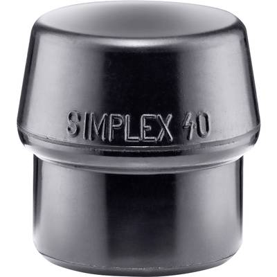A black plastic lid marked 'Simplex 40', likely a cap or cover for a pipe.
