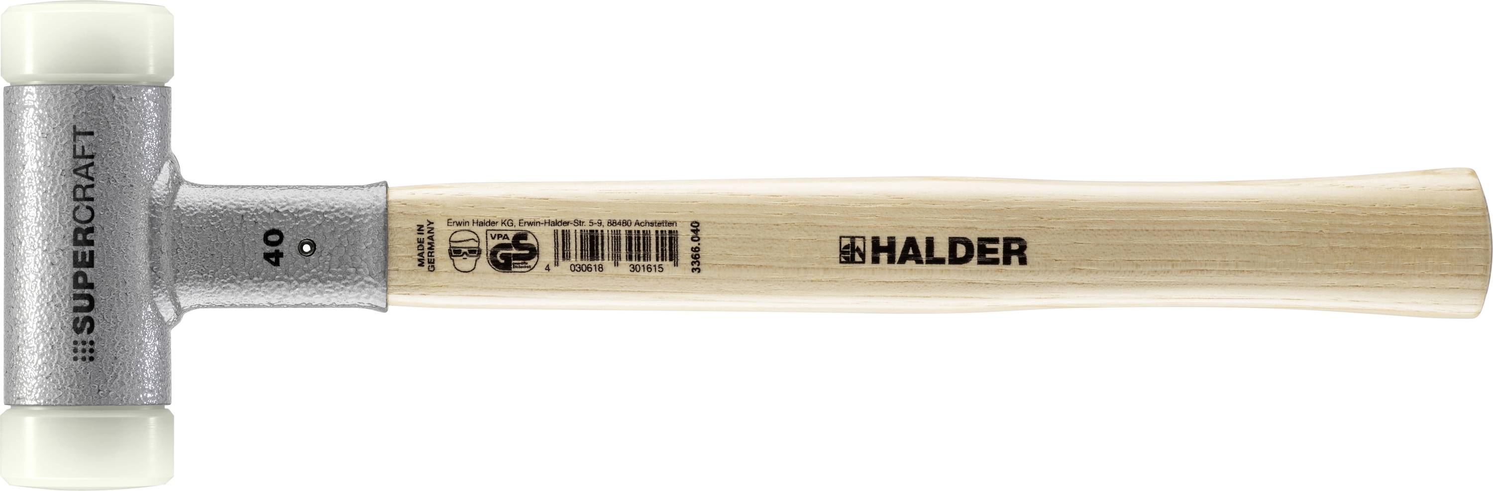 Halder SUPERCRAFT 3366.040 Soft-face hammer Ergonomic handle, Hard, Kickback-free 715 g 355 mm 1 pc(s)