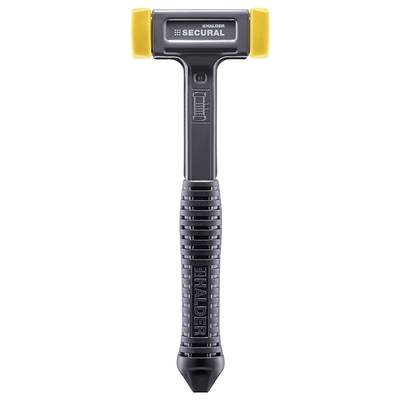 A soft-faced hammer with yellow striking surfaces and a black handle. Mark on the head with 'SECURAL' branding.