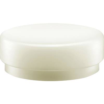 White round deodorant tin with a smooth surface and minimalist design.