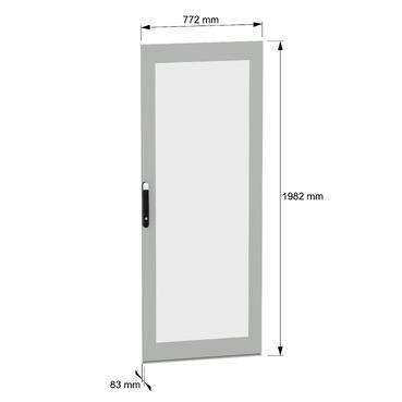 Schneider Electric NSYSFND208T Glass door 1 pc(s)-2