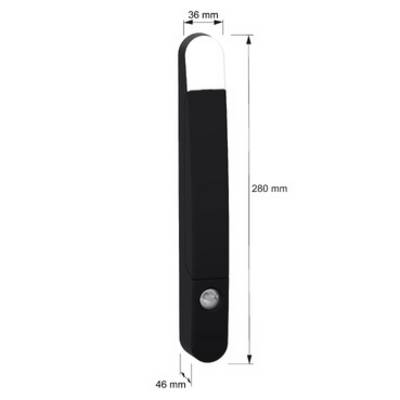 Schneider Electric NSYSFNHS1 Handle for mold inserts and cylindrical pipes, PanelSet SFN, Spacial SM, RAL9005 Handle 1 p-4