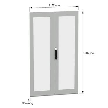 Schneider Electric NSYSFND20122DT Glass door 1 pc(s)-2