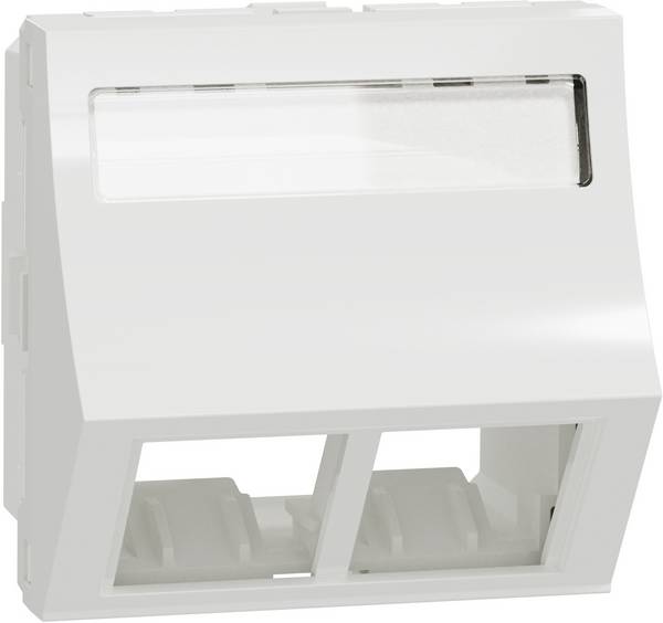 Schneider Electric NU942418 Network box Faceplate (W x H x D) 45 x 45 x 27 mm 1 pc(s) White