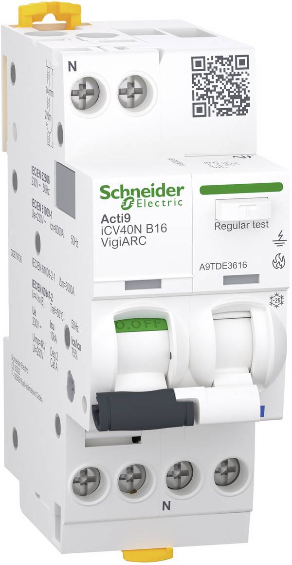 Schneider Electric A9TDE3616 AFCI 2-pin 0.03 A