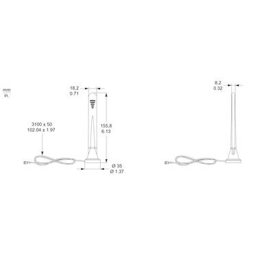 Schneider Electric PASA-ANT1 Antenna 2.4 GHz, 5 GHz-1