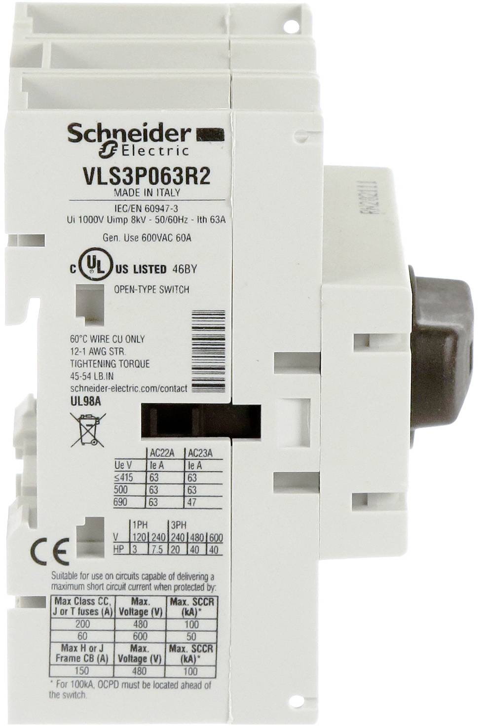Schneider Electric VLS3P063R2 Isolator switch 1 pc(s)-4