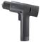 Black, cordless drill driver with slim design and side ventilation slot.