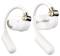 Wireless, white headphones with ear hooks, bearing the inscription 'OpenRock'.