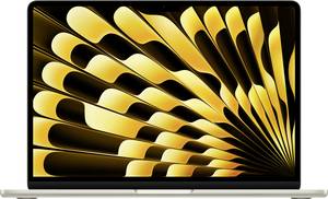 Apple MacBook Air 13 (M2, 2022) 33 cm (13 inch)  16 GB RAM 256 GB SSD  8-Core GPU Starlight MC7W4D/A