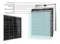 Diagram of a Solar Panel with Layers: Junction Box, Aluminium Frame, Backsheet, EVA, Monocrystalline Solar Cells, EVA, Tempered Glass.