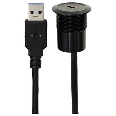 'USB 3.0 cable and socket with USB-C connection; designed for fast data transfer and universal connectivity.'