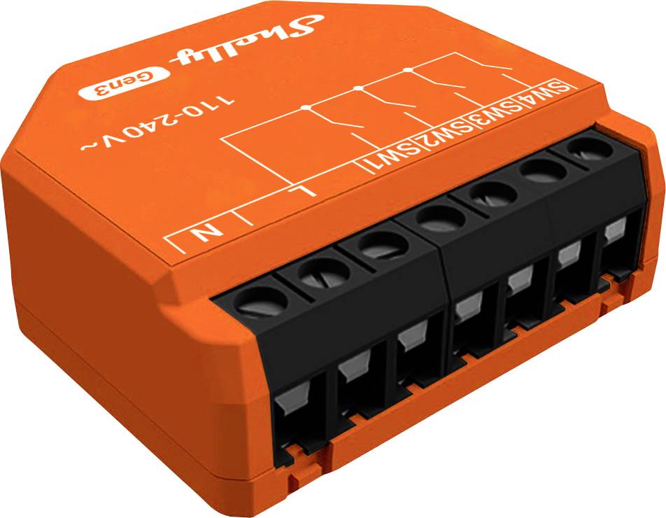 Shelly Shelly i4 Gen3 Automation routine memory Bluetooth, Wi-Fi