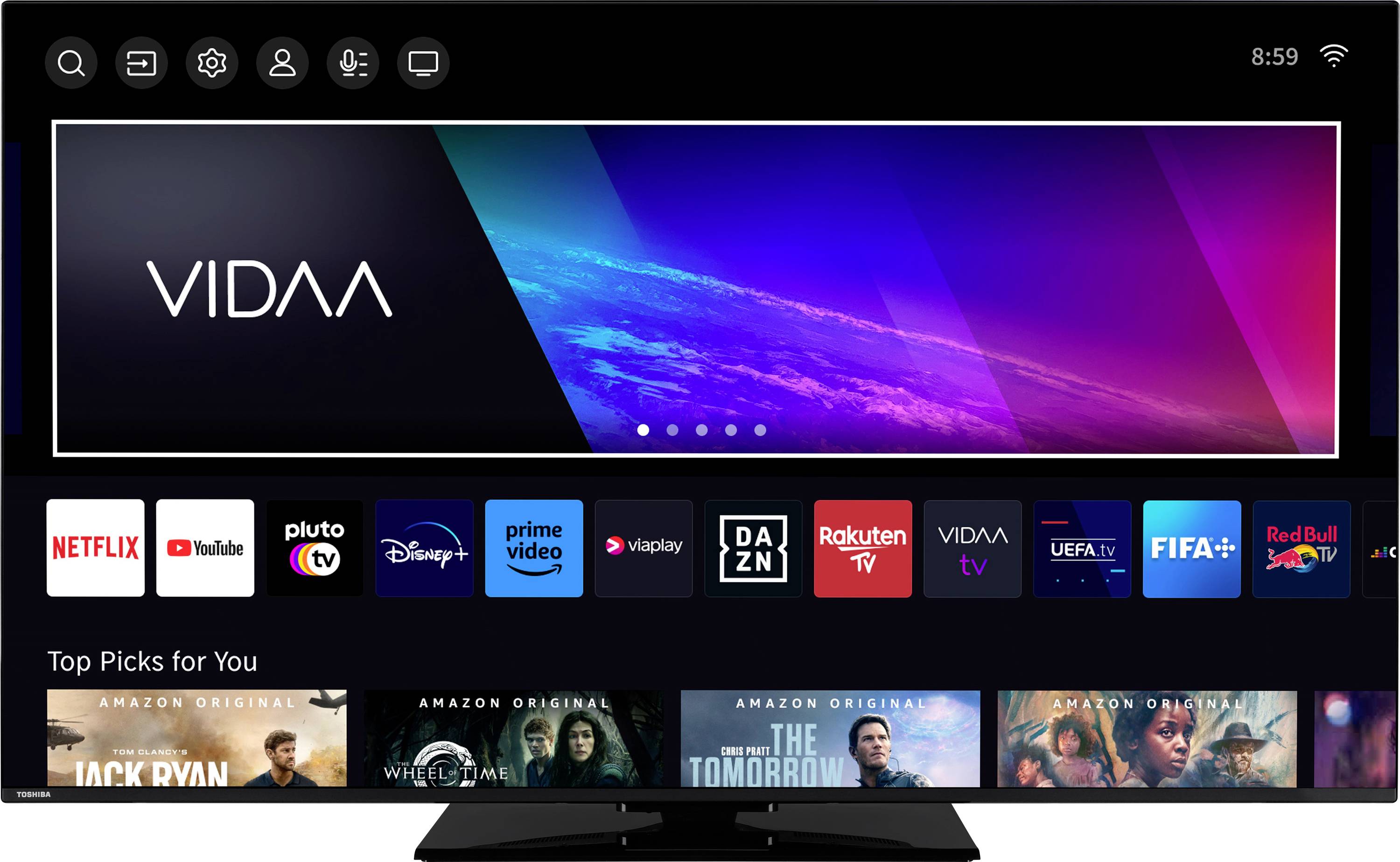 Toshiba 65UV3463DA LED TV 164 cm 65 inch EEC E (A - G) Black