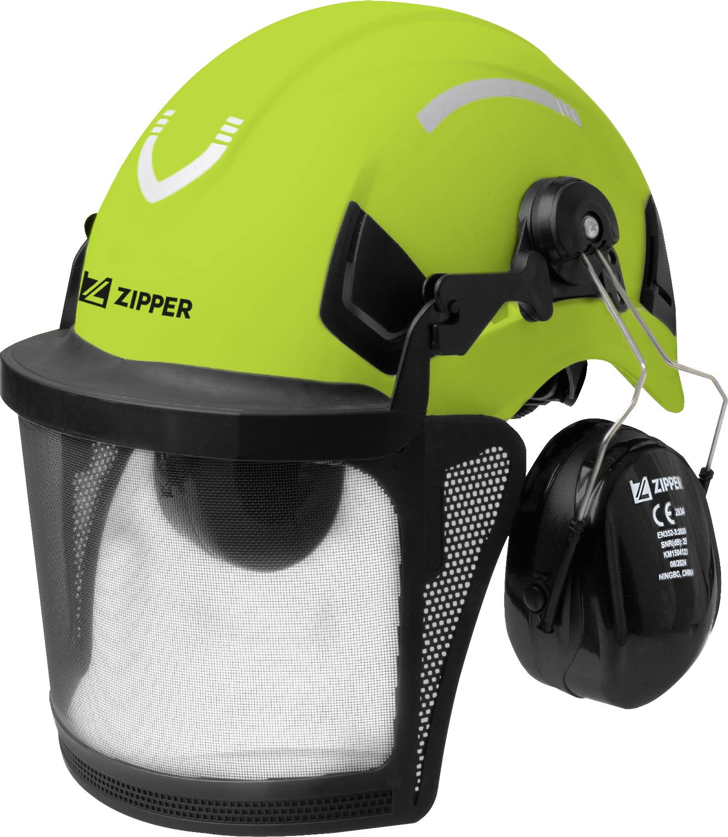 Zipper ZI-FHPROFI ZI-FHPROFI Foresters hard hat EN 397, EN 397:2012, EN 1731:2006, EN 352-3:2002 Green, Black