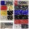 Assortment of ferrules in various colours and sizes. Main box: 300x, 1200x; smaller box: 1020x.