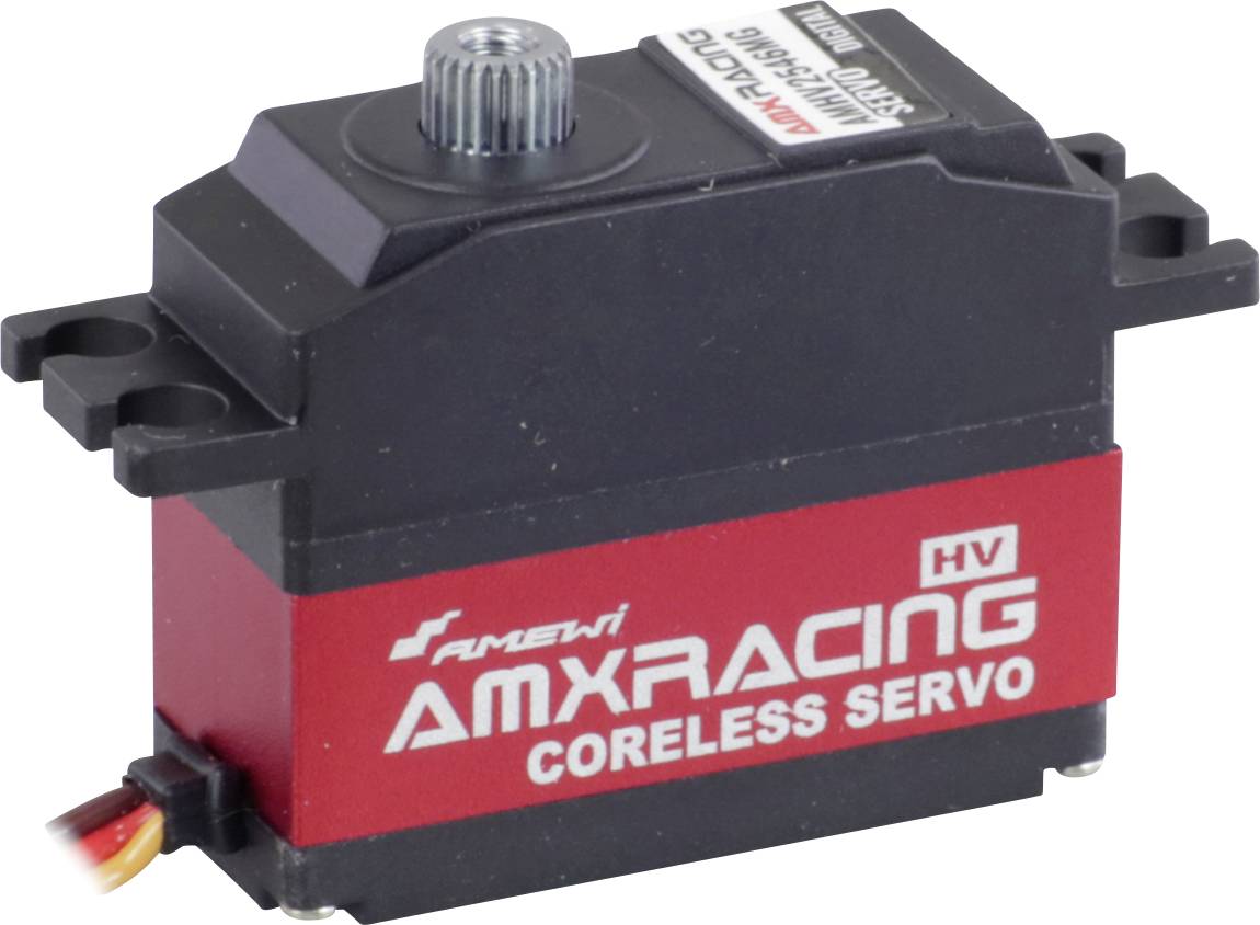 Amewi Standard servo AMXRacing AMHV2546MG Midi Analogue servo Gear box material: Metal