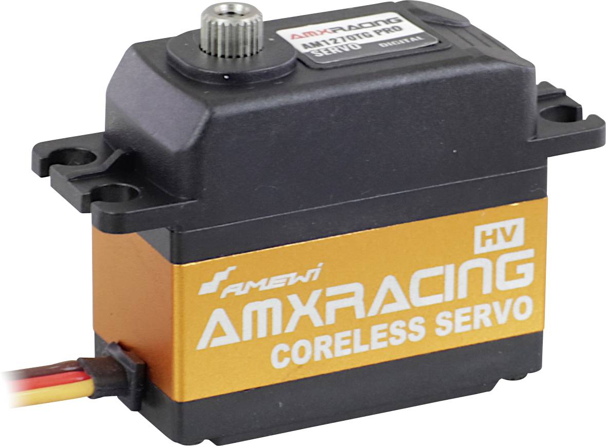 Image of Amewi Standard servo AMXRacing AM1270TG PRO Analogue servo Gear box material: Titanium