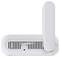 A white Wi-Fi router with an upright antenna, viewed from the side. Ventilation slots and a 'Reset' button are visible.