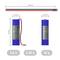 'Graphic of a blue, cylindrical battery with dimensions: height 70 mm, width 20 mm, voltage 3.6 V, current 2.55 A, weight 50 g.'