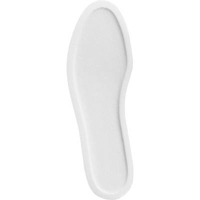 White shoe insole with a textured surface, shown against a plain background.