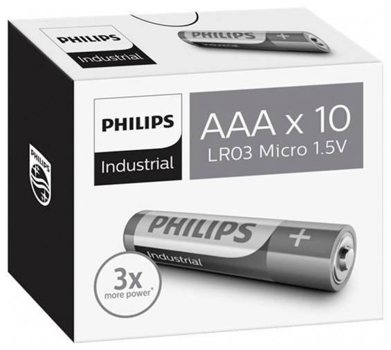 Image of Philips Industrial LR03 AAA battery Alkali-manganese 10 pc(s)