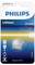 A packaging for a Philips Lithium battery, Type CR1620, 3V, for electronic devices. Text: 'Replaces DL1620'.