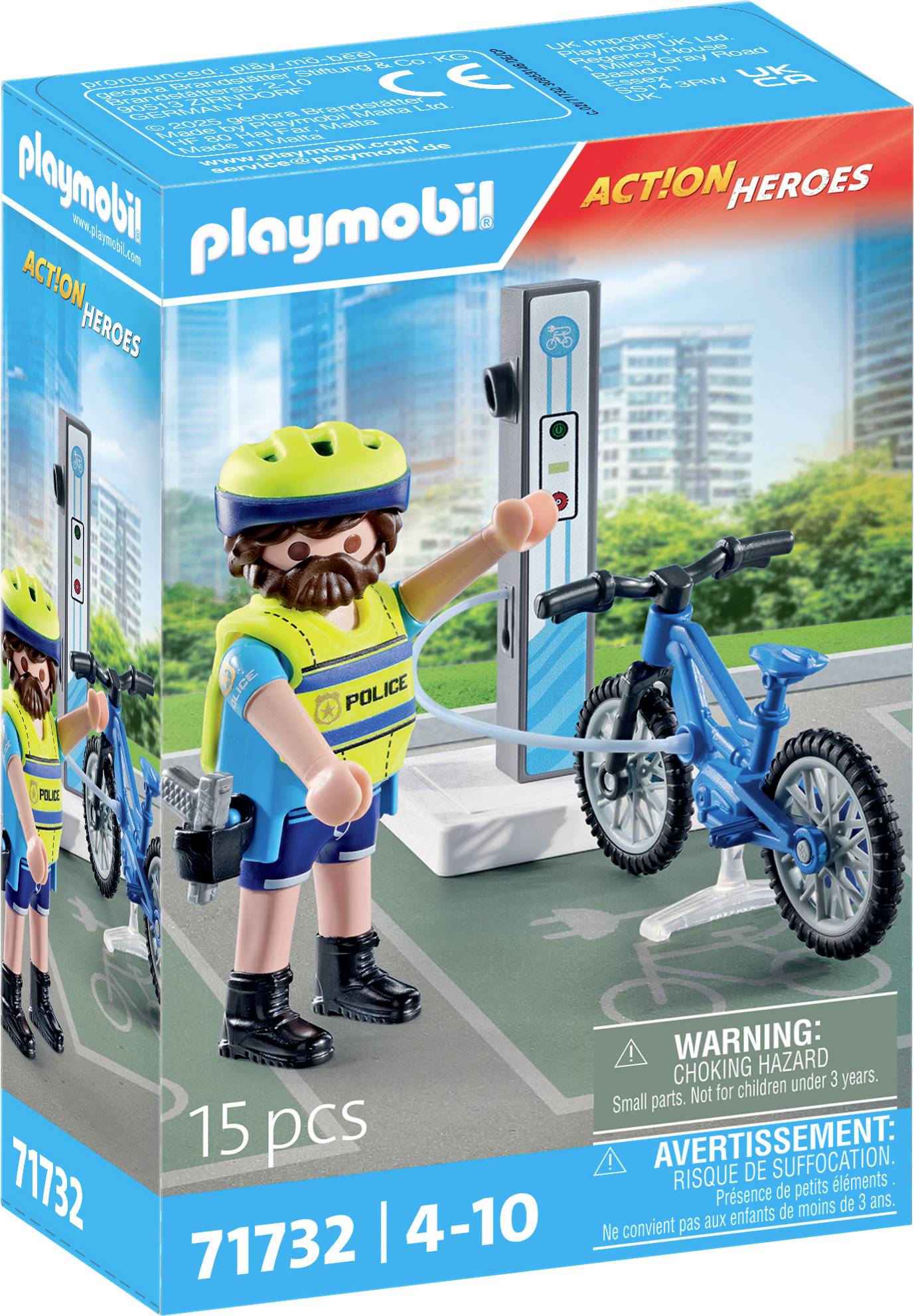 Image of Playmobil® ACT!ON HEROES Police bicycle stripes 71732